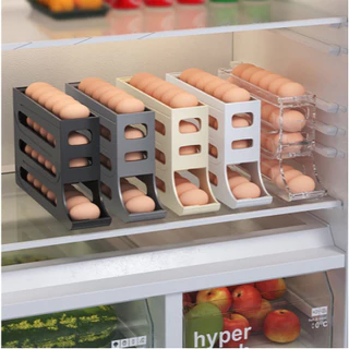 Organizador Ovo De Cozinha Conveniente Caixa De Ovos Gadgets Deslizante