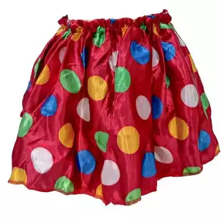 SAIA DE CETIM INFANTIL PALHACINHA COM REGULAGEM