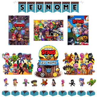 Kit Só Um Bolinho Jogo Brawl Stars Festa em casa Decoração de Aniversário
