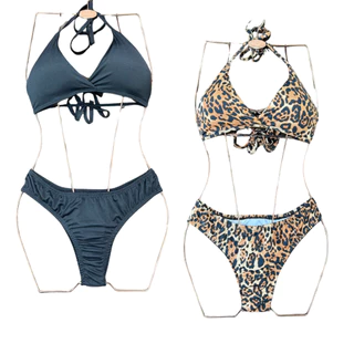 KIT 2 Biquíni Feminino Asa Delta Aviador Com Bojo Feminino Moda Verão