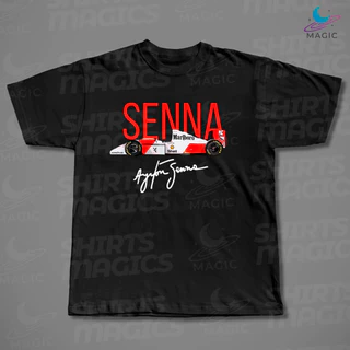 Camisa Básica Magic Car F1 1988 + Assinatura F1 100% Algodão unissex