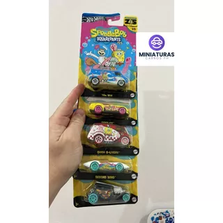 BOB ESPONJA CARRINHOS HOT WHEELS STRAIGHT PIPES, QUICK, SECOND, PONY, 70 VAN
