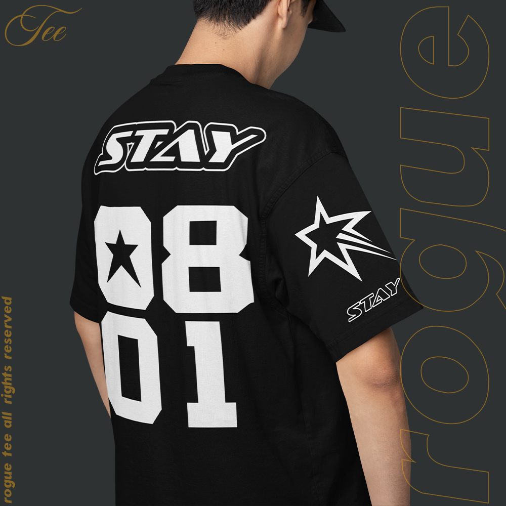 Camiseta Camisa Algodao Stay Pilot For 0801 Stray Kids Star