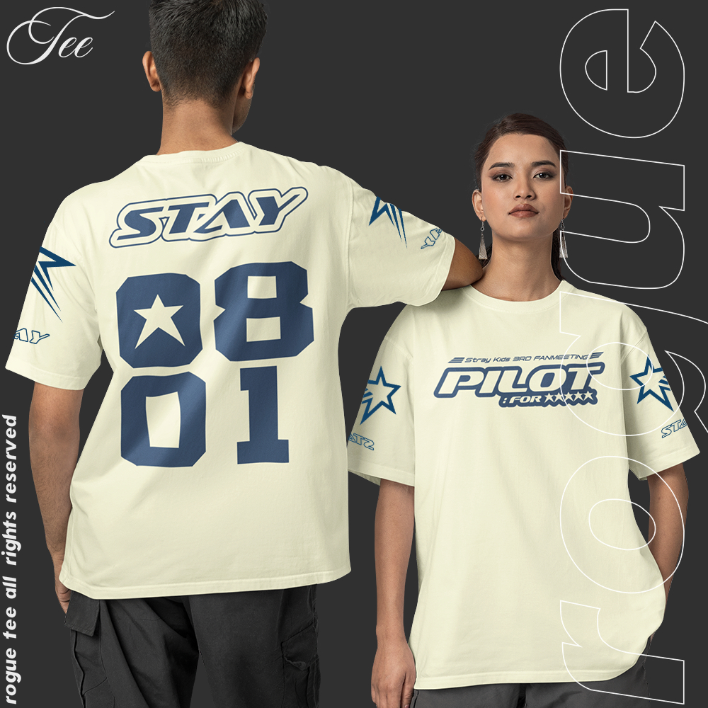 Camiseta Camisa Algodao Stay Pilot For 0801 Stray Kids Star Kpop
