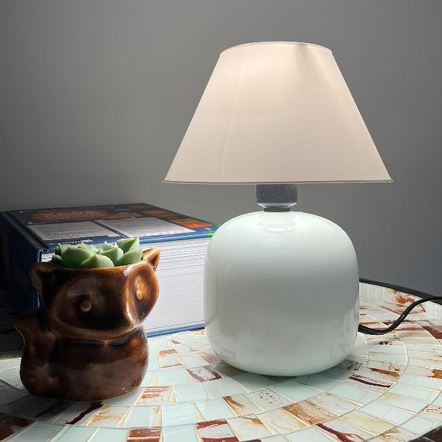 Abajur Luminaria de Ceramica Porcelana Bivolt Com Cupula para Decoração Quarto Escritorio Sala DecoraçãoAdulto Infantil Cores Brilhantes
