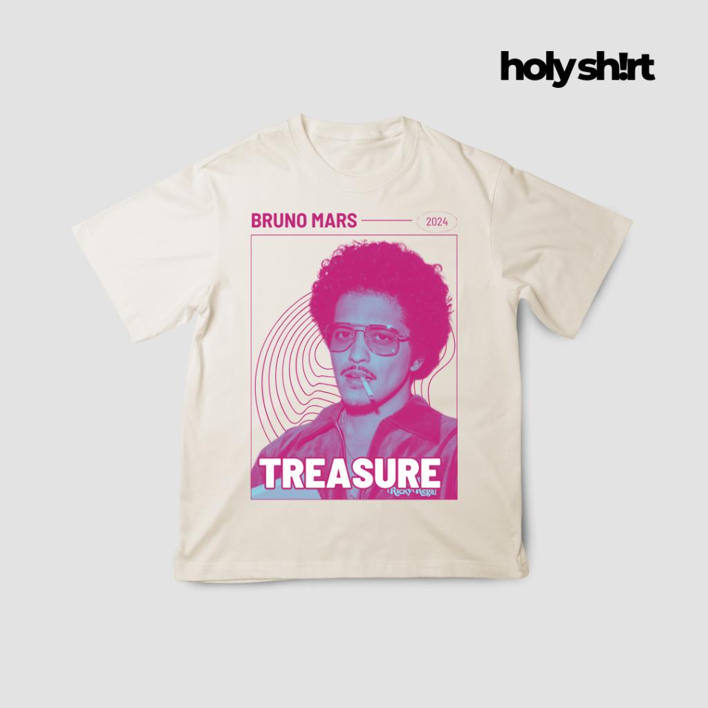 Camiseta Algodão Unissex Bruno Mars - Treasure