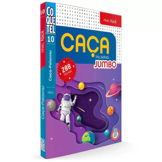 Livro Coquetel: Caça Palavras Jumbo - Nível Fácil : N°10 ( Novo)