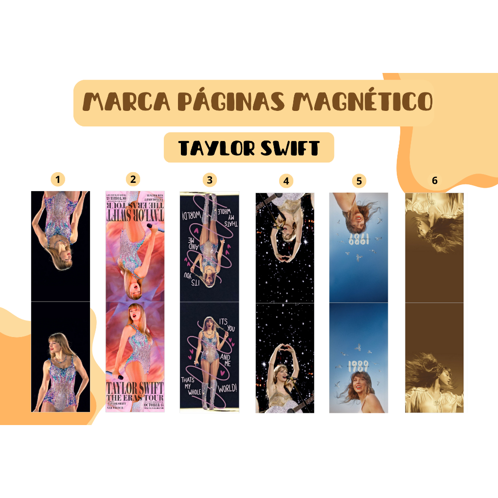 TAYLOR SWIFT - MARCA PÁGINAS MAGNÉTICO