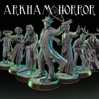 Arkham Horror Investigadores Miniaturas Chamado Cthulhu RPG Pintura Board Game