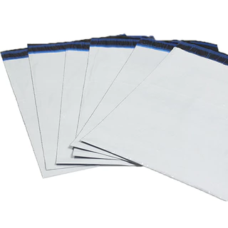 100 Envelopes Plástico Coex 26x36 Branco Com Adesivo