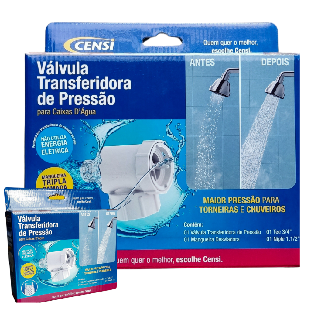 VALVULA TRANSFERIDORA DE PRESSÃO CENSI AUMENTA PRESSÃO DA AGUA TORNEIRA ...