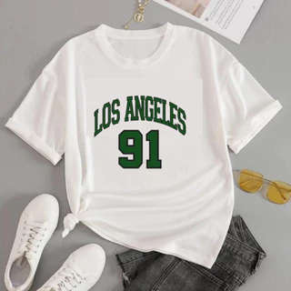 T-Shirt Feminina Los Angeles Camiseta 100% Algodão Promoção