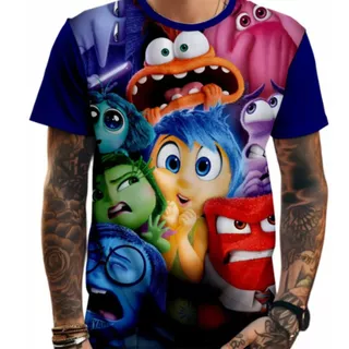 Camiseta Divertidamente 2 Poliéster Gola redonda Manga curta