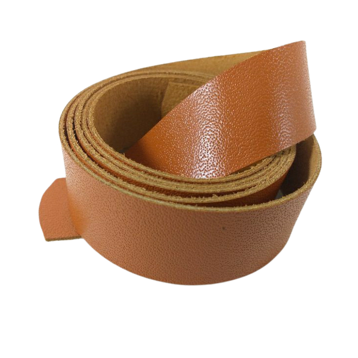 Tira de Couro Legítimo (raspa) Caramelo claro - 1mt x 3cm