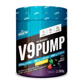 Pre Treino V9 Pump P/ Qualidade De Vida 300G Com Sabores