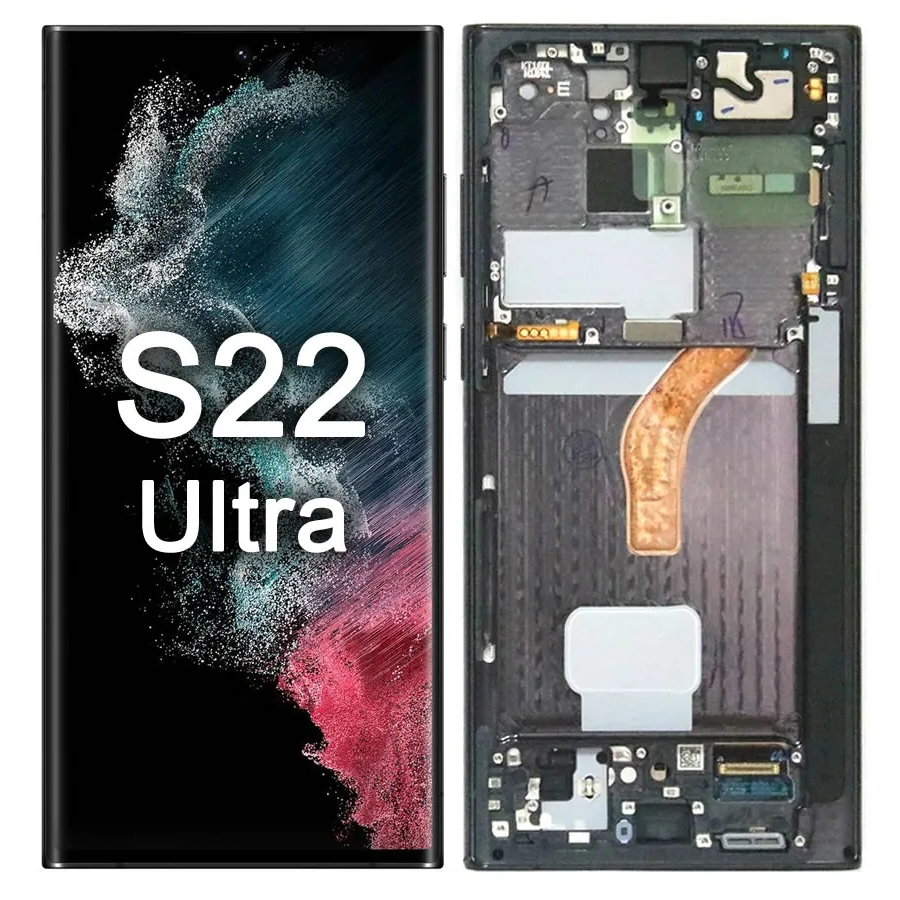 FRONTAL TELA DISPLAY GALAXY S22 ULTRA OLED COM ARO