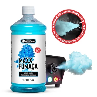 Solução para Fumaça Liquido Azul 1 Litro Reagente para Máquina de Fumaça Party Comemorações