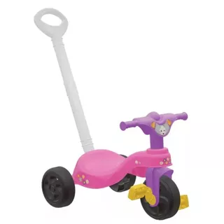 Motoca Triciclo Pais e Filhos Diversas Cores Vilotrol Com Empurrador Para Todas as Idades menino e menina