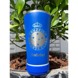 Copo térmico com som 420mL (com tampa e abridor) PERSONALIZADO