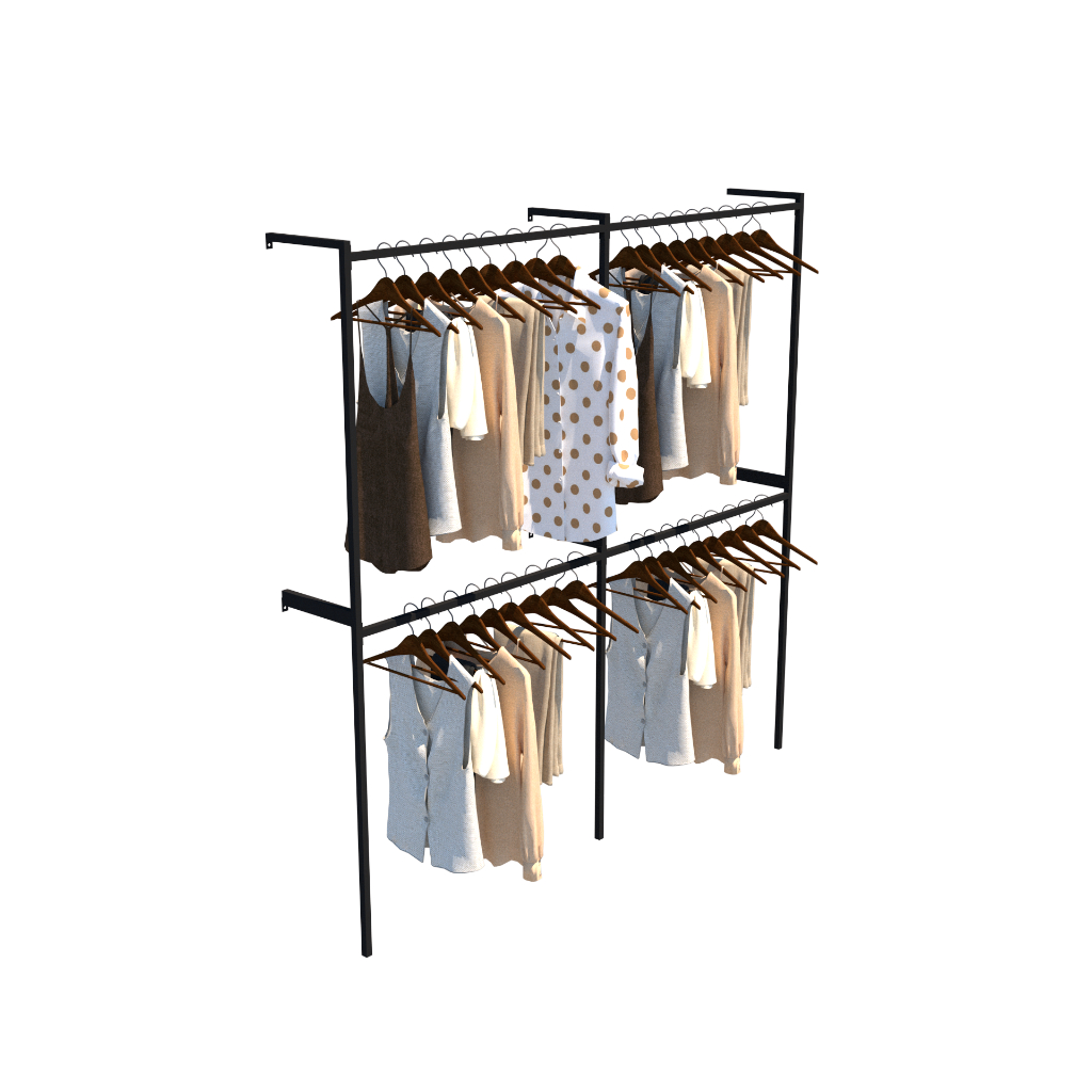 Arara de Parede Para Loja, Organizador de Roupas, Cabideiro. | Shopee ...