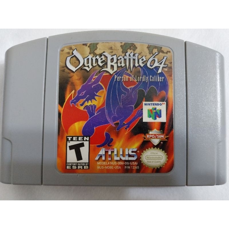 Nintendo 64 cartucho original ogre battle 64 ano 1997