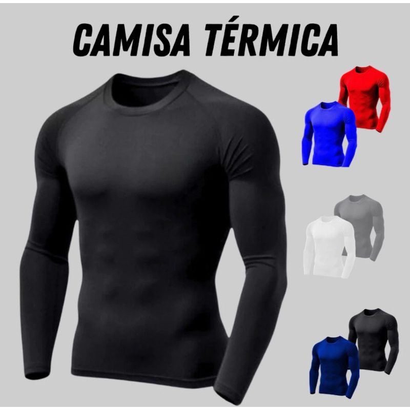 CamisetaTérmica Proteção UV Camisa Dryfit Esporte Masculina Feminina Segunda Pele