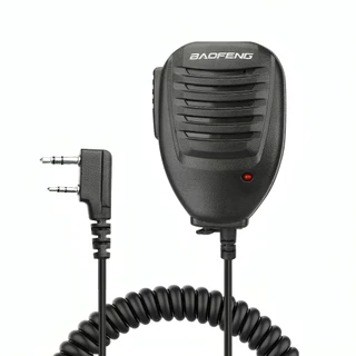 Microfone PTT MIC Para Rádio Comunicador Baofeng - Original