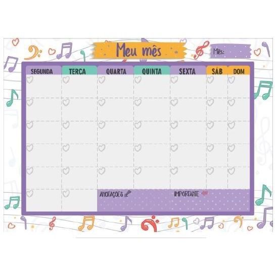Quadro Planejador Semanal Cisne + 12 Imãs variados + Caneta e Apagador
