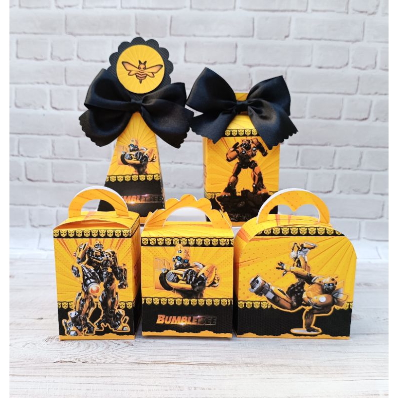Kit personalizados Bumblebee Lembrancinha para Festa - PEGUE E