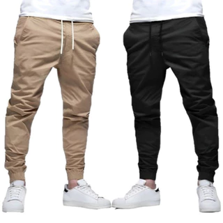 Calça Jogger Sarja Masculina Tecido Lycra