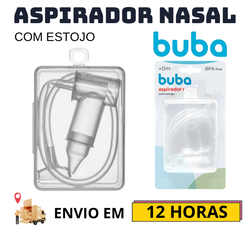 Aspirador Nasal Sucção Com Estojo Sucção Buba
