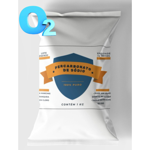 Percarbonato de Sodio 100% Puro - Super Tira manchas , Poder O2 - 1Kg