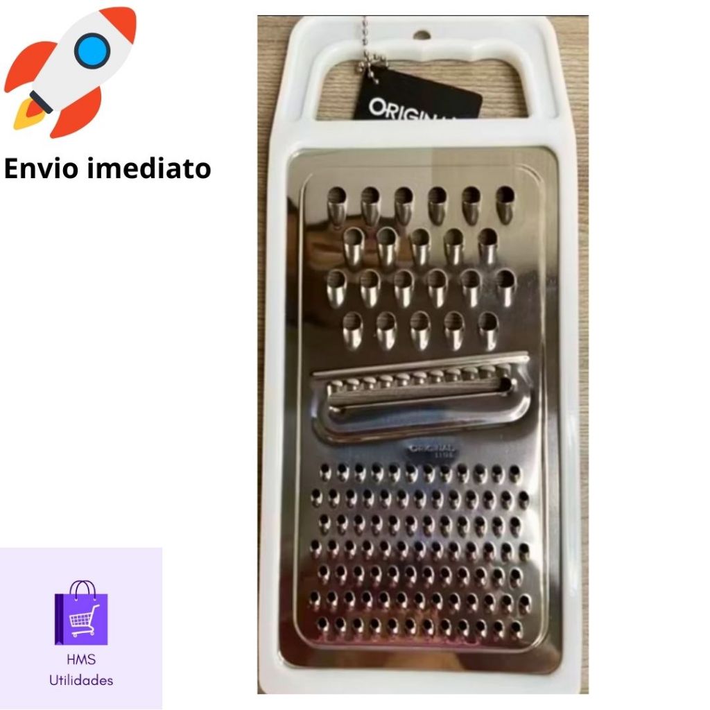 Ralador 1 Face Inox Original 9,5'' POL 24cm Utensílios de Cozinha Rala ...