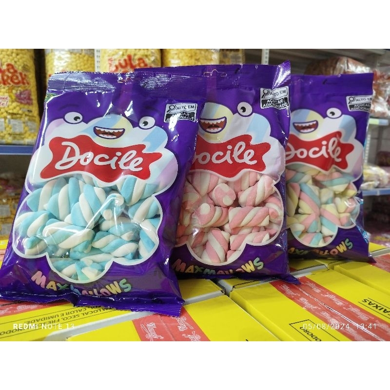 marshmallow docile c/3 pacotes 220g | Shopee Brasil