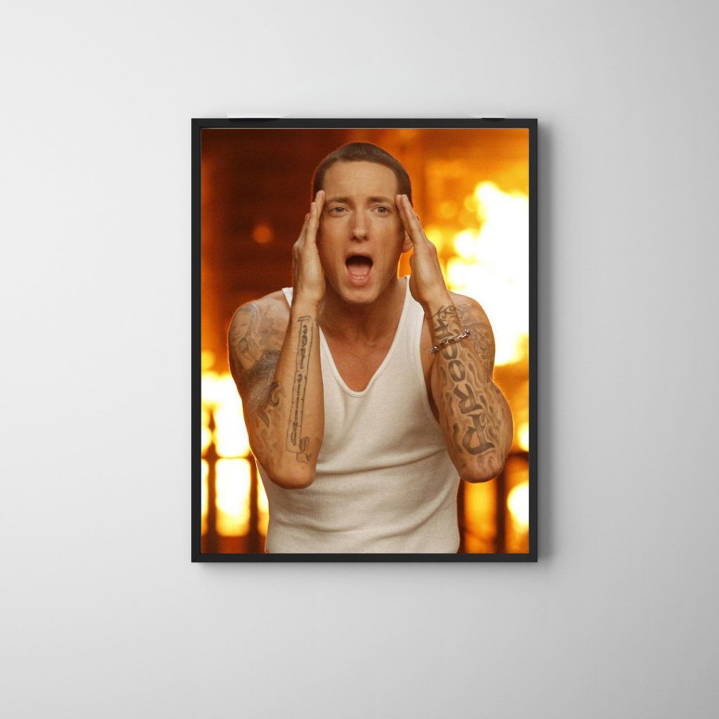 Placa decorativa - Eminem - Rapper e compositor - Idolo - Lenda