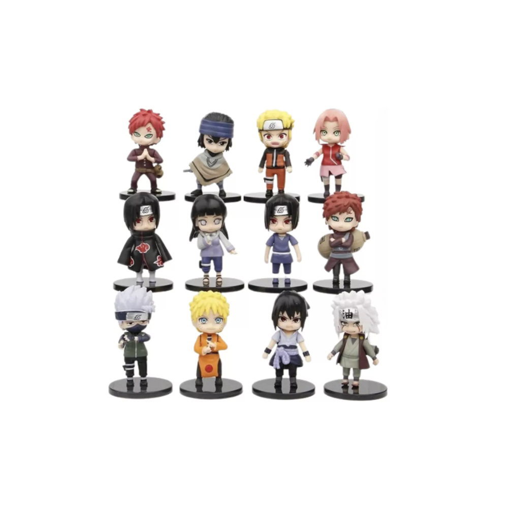 Kit C/12 Bonecos Naruto Shippuden - Naruto; Gaara; Kakashi; | Shopee Brasil