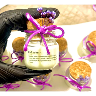 Cheiro de Aimè - Kit de Velas Aromáticas Premium 30g com Rolha e Saquinho de Organza - 50, 100 unid.