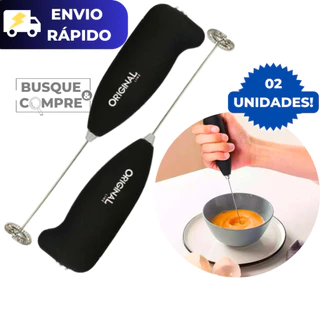 2 Misturadores de Bebidas em Geral Mini Mixer Misturador Mix Elétrico Sucos Milkshakes Leites Bebida