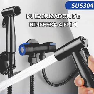 Ducha Higiênica Banheiro 100% Completa Luxo Metal Cromado 1,40m Chuveirinho Privada