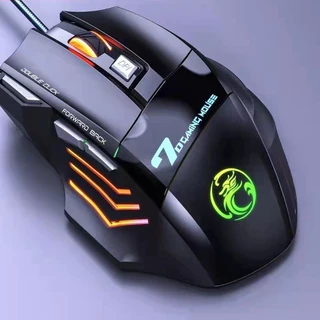 Mouse Gamer Laser X7 3200dpi Led Rgb Usb 7 Botões Profissional Original