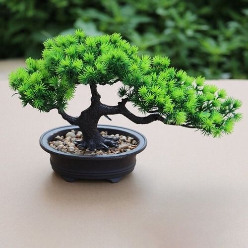Galho arvore bonsai artificial verde oriental grande 40cm