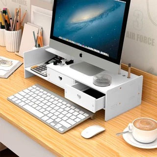 Mesinha gavetas Organizador De Mesa Suporte Base Para Monitor Ergonômico