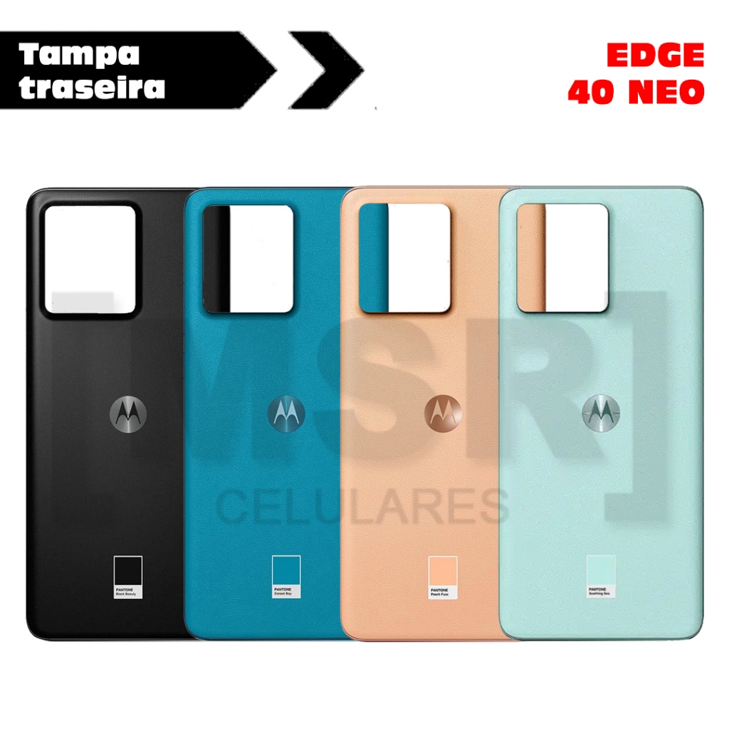 Tampa traseira celular MOTOROLA modelo EDGE 40 NEO