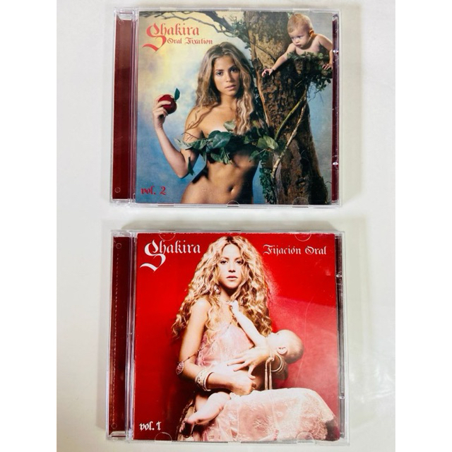 CDs Shakira Oral Fixation Vol 2 e Fijación Oral Vol 1 Excelente