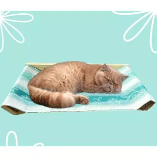 Cama suspensa para gatos de madeira maciça com tecido Impermeável