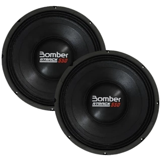 Par Alto Falante Woofer Bomber Atrack 12 Pol 550W Rms 4 Ohms