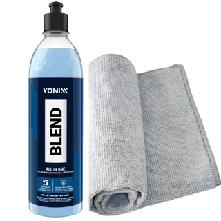 Cera Automotiva Blend All In One Polidor De Etapa Única 500ml Vonixx + Flanela Microfibra