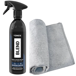 Blend Black Cera Líquida Spray Carnaúba Sílica 500ml Vonixx + Flanela Microfibra