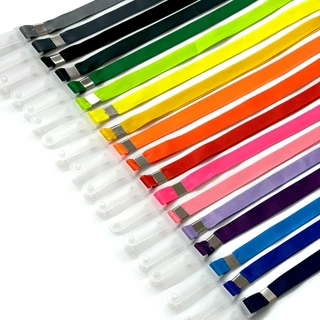 Cordões para Crachá c/ Acabamento Alça Leitosa - 12mm x 85cm, Diversas Cores Disponíveis