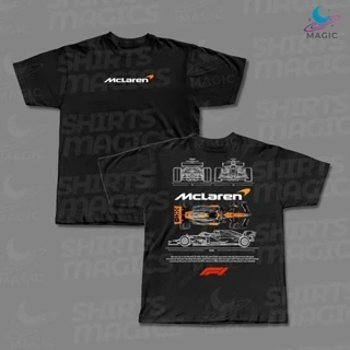 Camiseta McLaren Racing Varias cores Car print 100% Algodão unissex